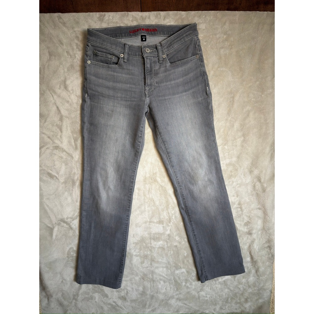 Lucky Brand Sweet Straight Grey Denim Jeans Womens Size 2/26 Regular